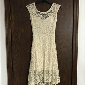 Cream Lace Dress